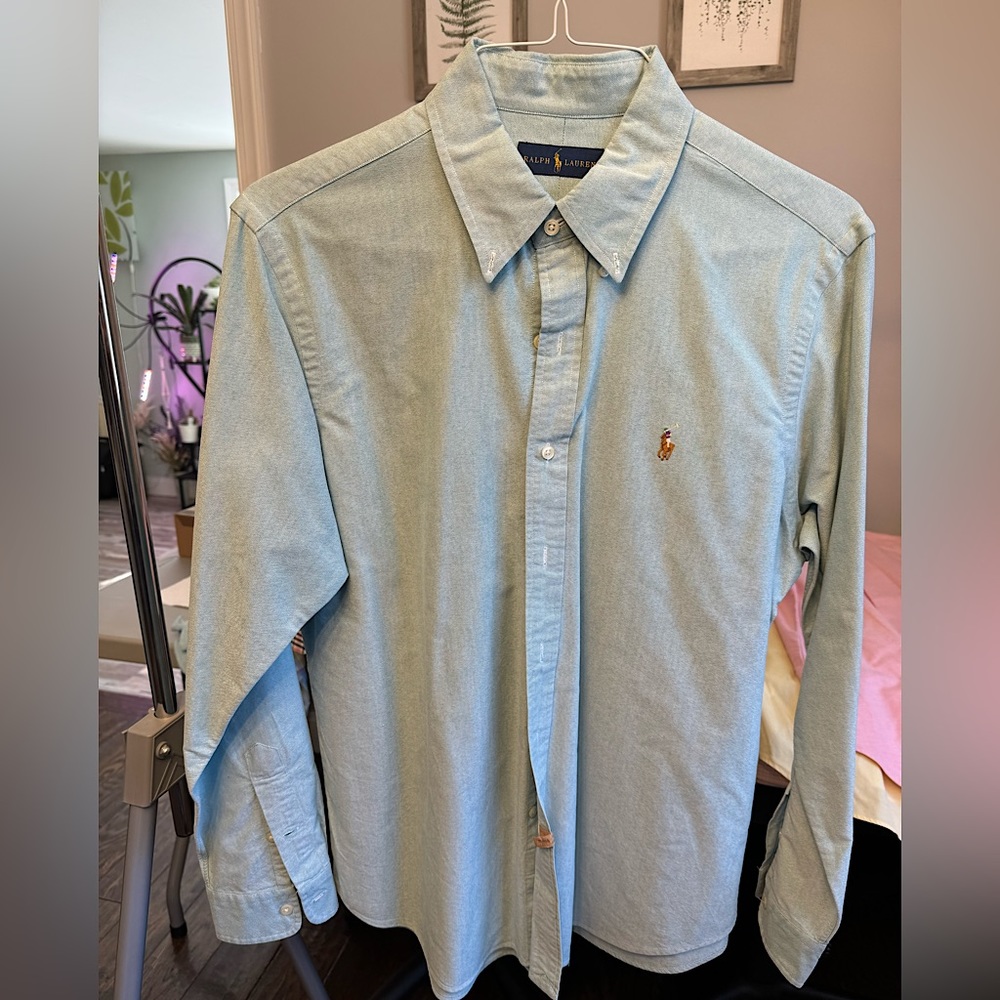 Ralph Lauren Oxford Button Down Shirt - Blue